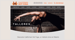 Desktop Screenshot of californianhotyoga.com