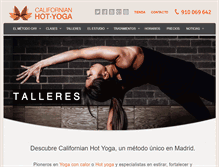 Tablet Screenshot of californianhotyoga.com